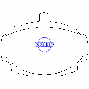 MG MGB Brake pad FMSI:716-D27 OEM:GBP90202 FDB823 TRW:GDB331 WVA:20037, F27